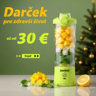 🎁 Darček pre zdravší život už od 30 €! Prenosný smoothie mixér SmoothieJet je ideálny vianočný darček pre každého, kto...